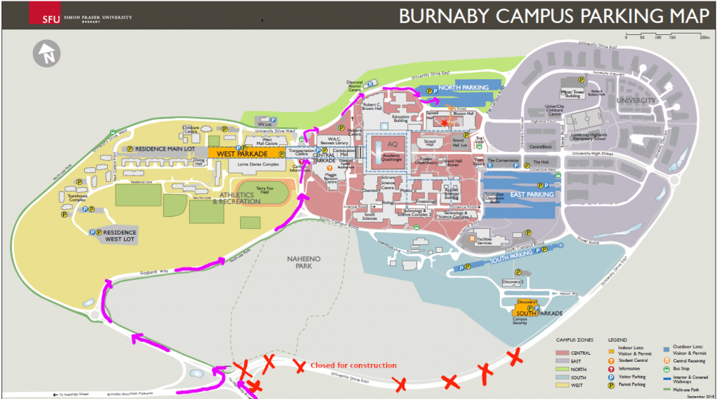 Directions to Saywell Hall